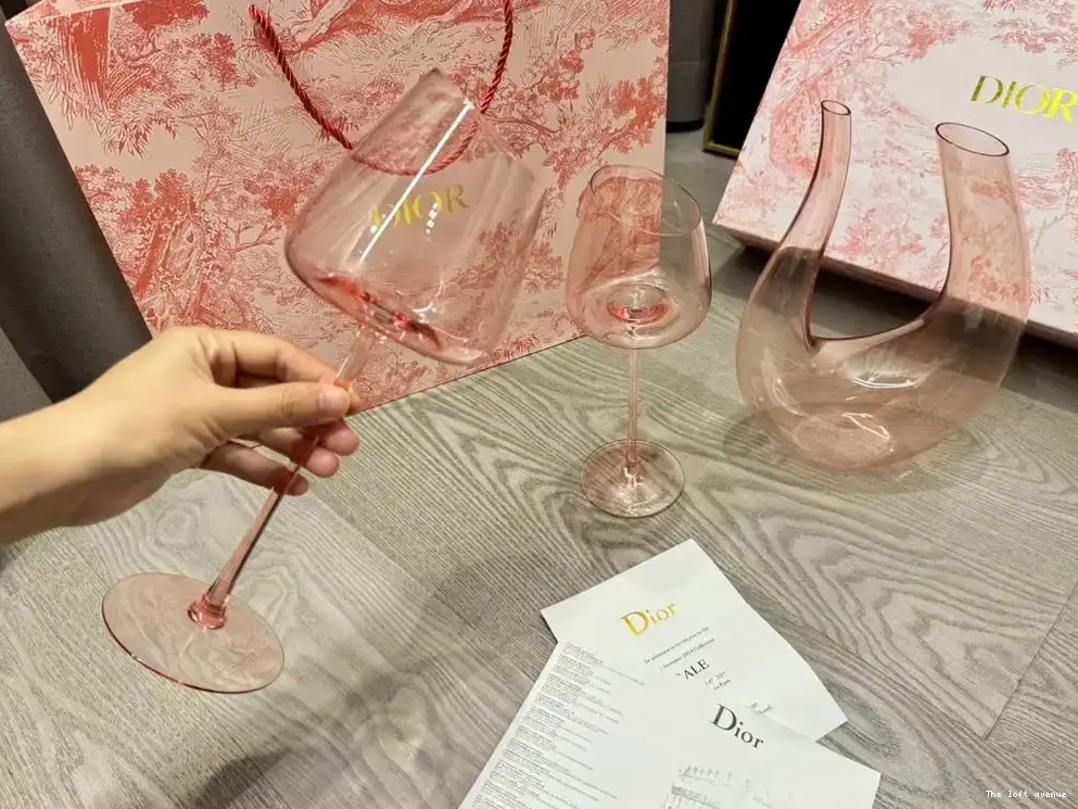 CHRISTIAN SET GLASSES DECANTER AND WINE 0630